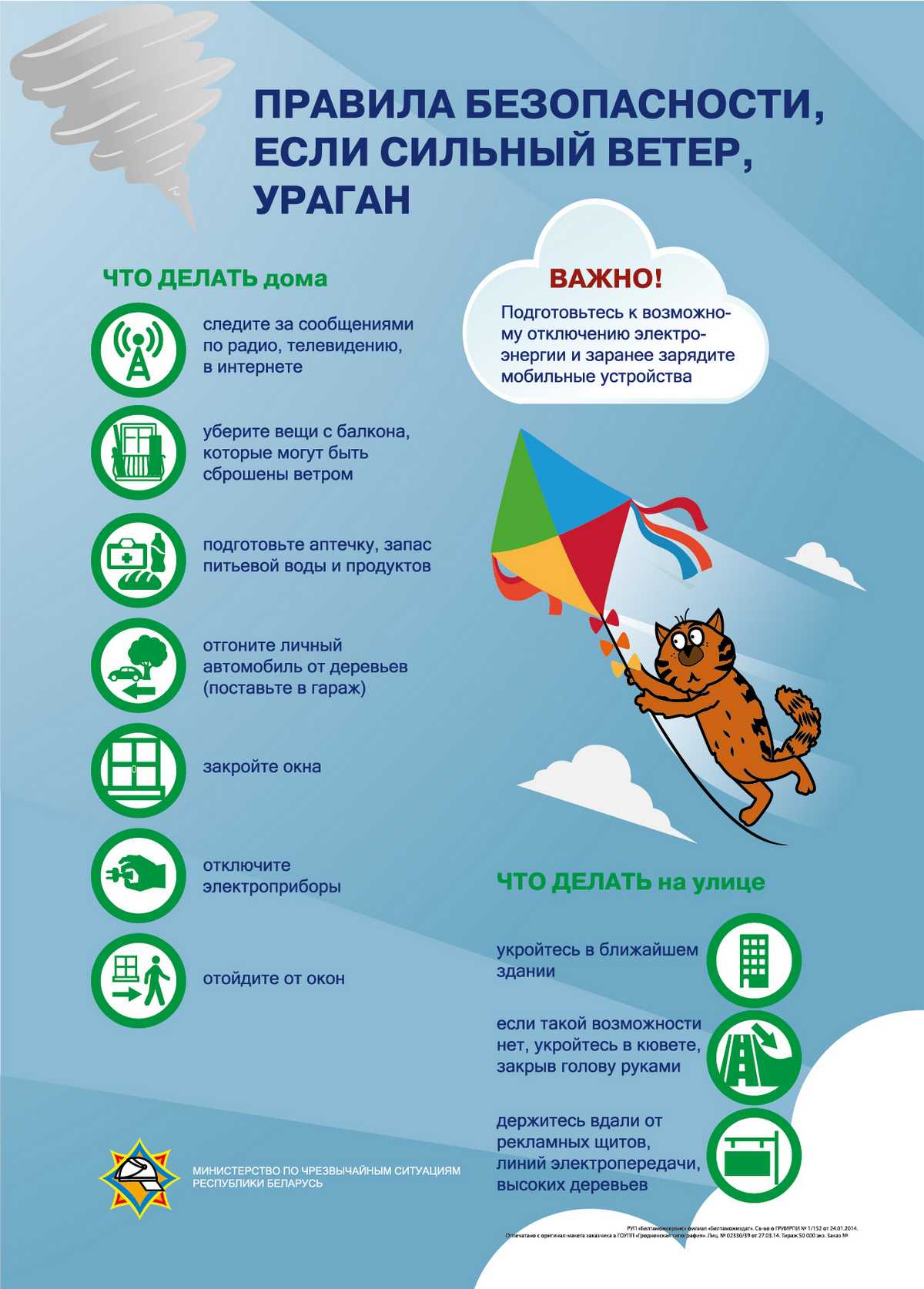Правила безопасности при сильном ветре, урагане, дожде