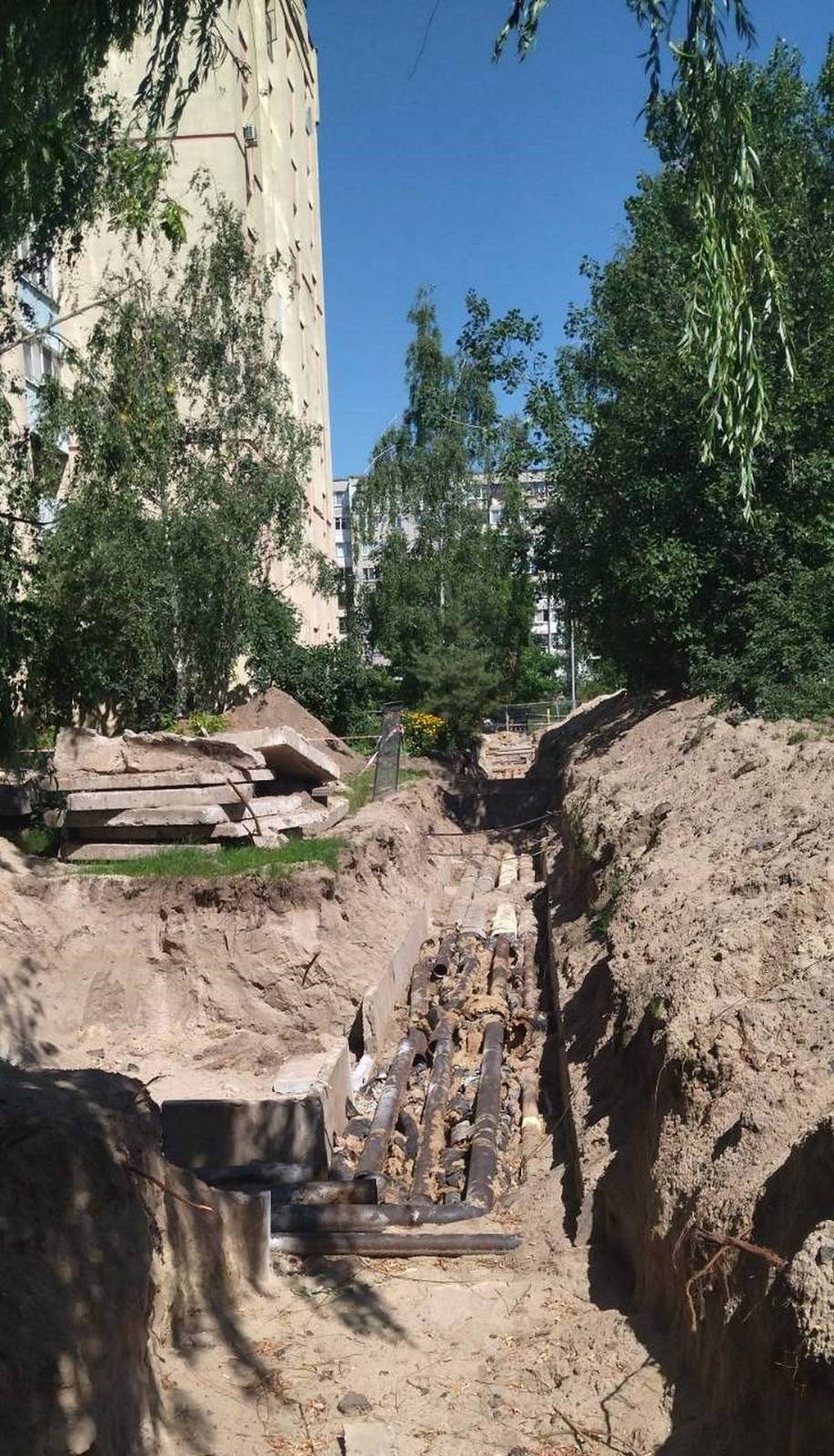 Работы в микрорайоне «Восток»       